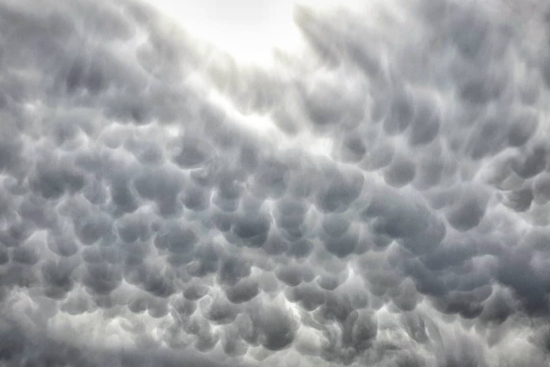 Mammatus after a warm night in Melbourne
