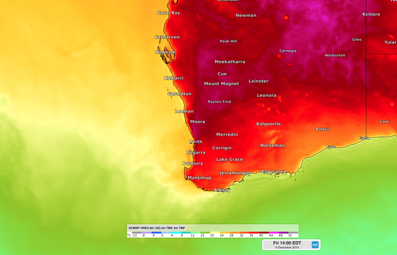 Hot start to summer in Perth