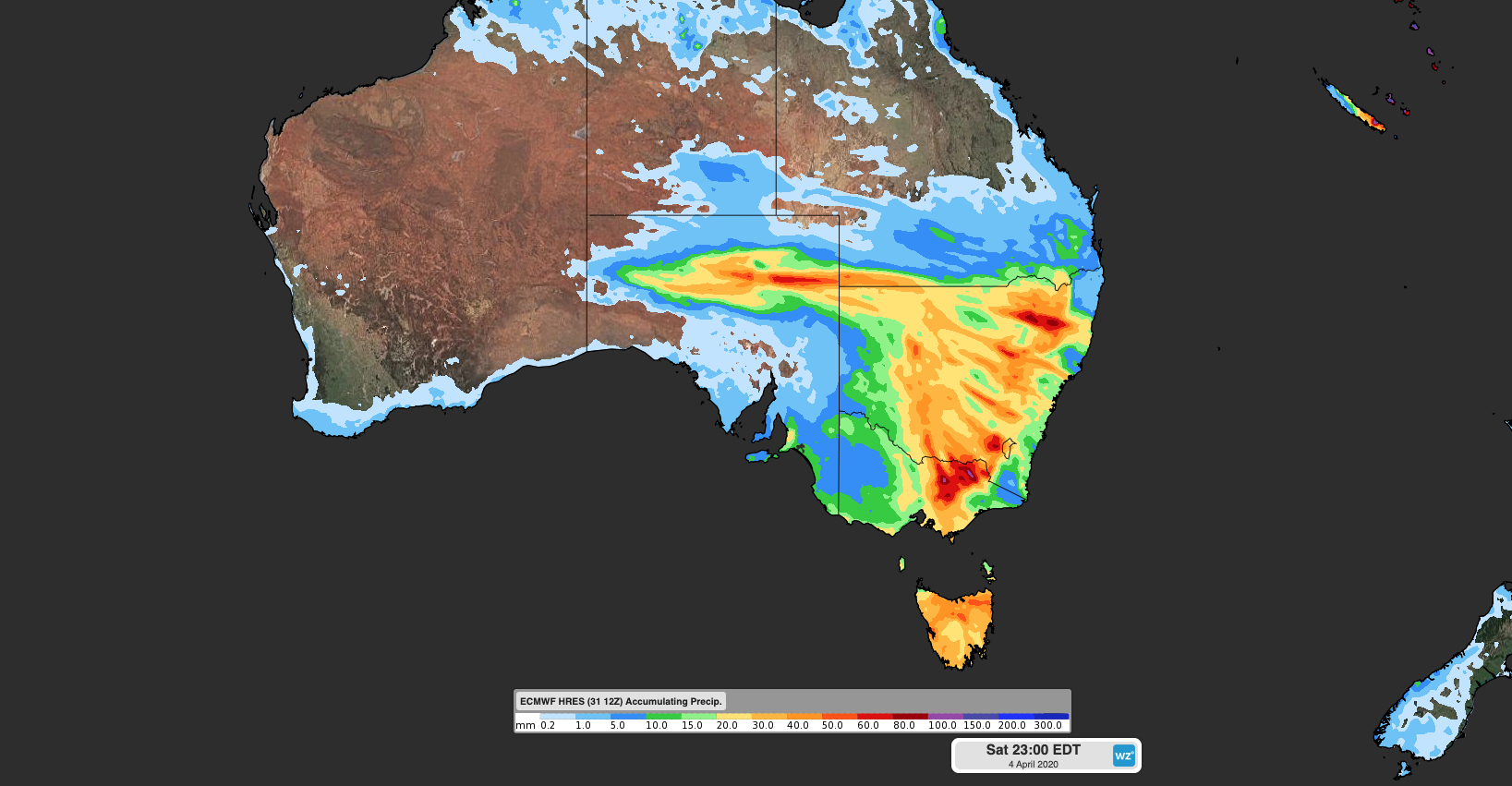 Rainy days ahead for southeastern Australia