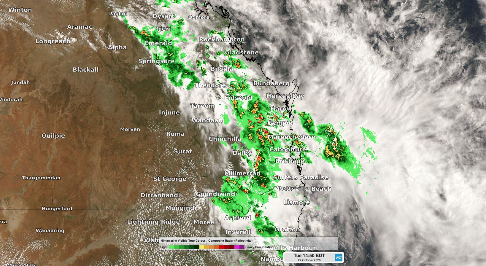 Severe storms hitting southeast QLD