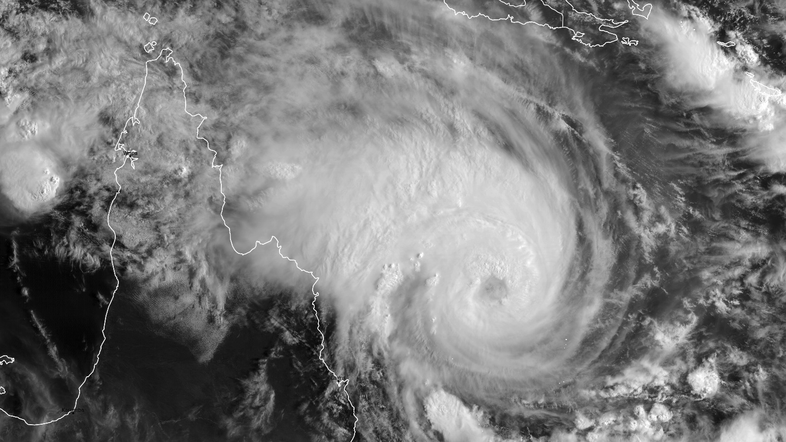 Cyclone Niran turns 'severe'