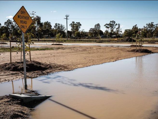 Month's rainfall in a day for thirsty towns along the Murray