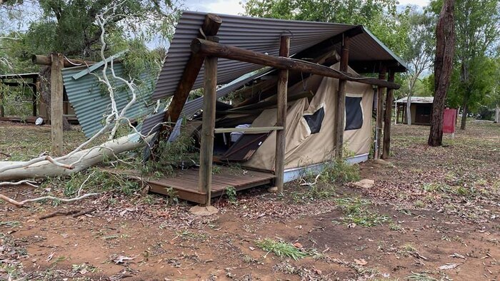 Trees smash buildings as violent storm lashes Fitzroy Crossing
