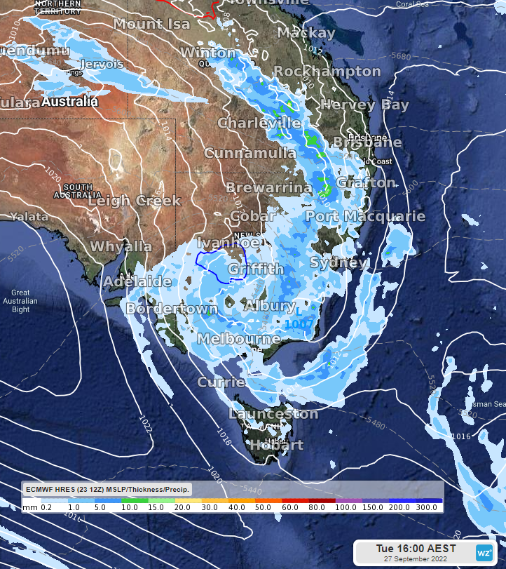 Stormy weather again for Eastern Australia next week