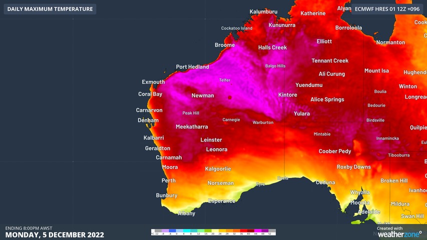 Australia's first 45C of the season imminent