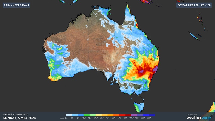 Wet week ahead for eastern and southwestern Australia