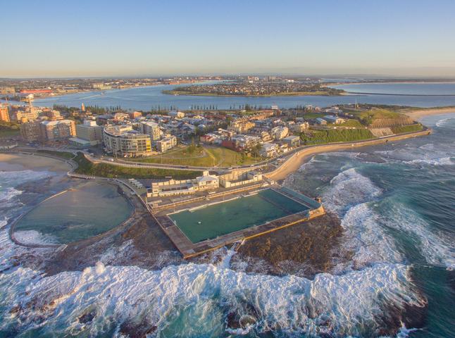 Image: Warm or cold, almost any day is a good day for a dip at Newcastle Baths. Source: iStock/BrendonSomerville
