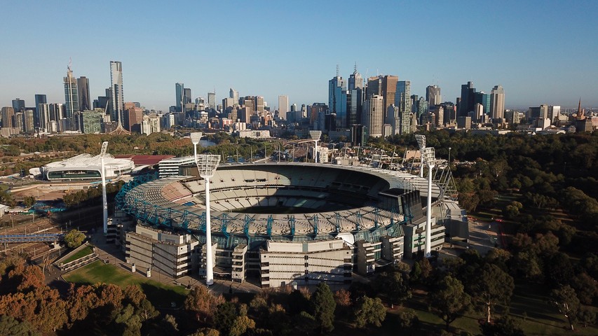 Image: The MCG is set to sizzle in tempertaures approaching 40°C. Source: istock/DLMcK