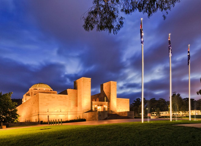 Image: The Australian War Memorial in Canberra in a typical April chill. Source: iStock/zetter