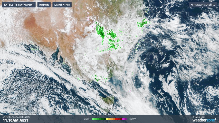 Image: Satellite imagery over southeast Australia. Source: ECMWF