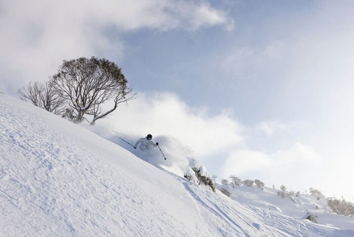 Image: Ski resorts are hoping for a return to the powdery conditions of July. Source: Perisher Resort