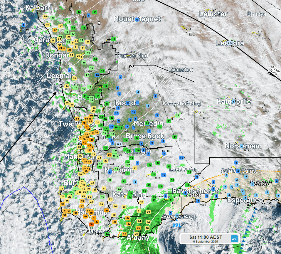 Image: WA enters spring where winter left off. Source: Weatherzone