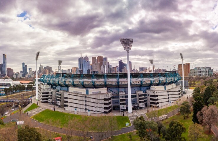 Image: "It's all happening at the MCG" in terms of weather this weekend. Source: iStock/danieldep