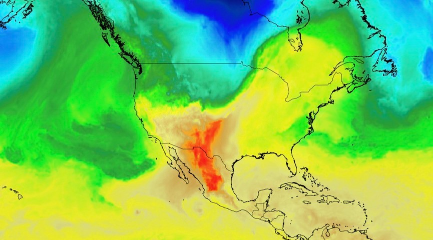 Image: Modelled 850hPa temperature at 00 UTC on Monday, October 6, 2025. Source: Weatherzone.