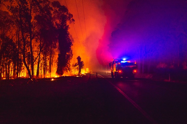 Image: Fire authorities and NSW residents will be hoping to avoid scenes like this on a day of catastrophic fire danger. Source: iStock/petar belobrajdic
