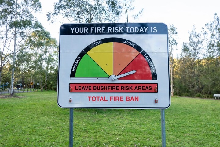 Image: Catastrophic fire danger has been forecast in three districts in Vic on Friday. Source: iStock / burroblando.