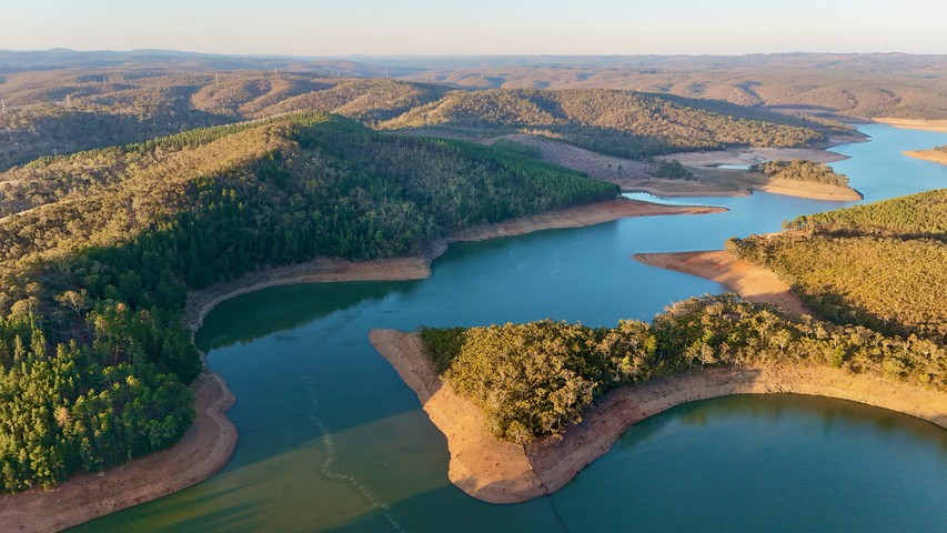 Image: Mount Bold Reservoir near Adelaide, SA's largest water storage, well below capacity in this image from 2025. Source: iStock/iTraveller