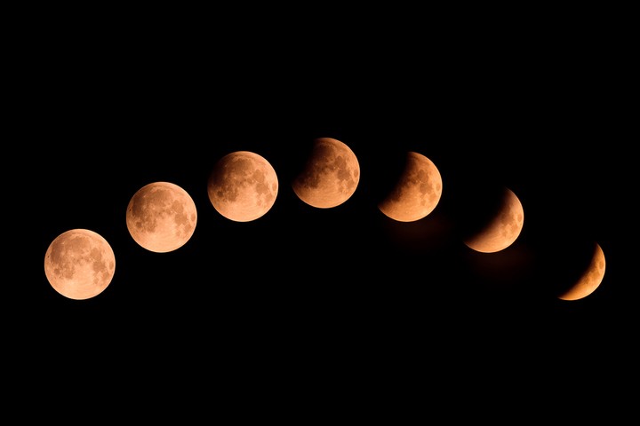Image: A lunar eclipse will be visible from Australia next week. Source: iStock / joningall