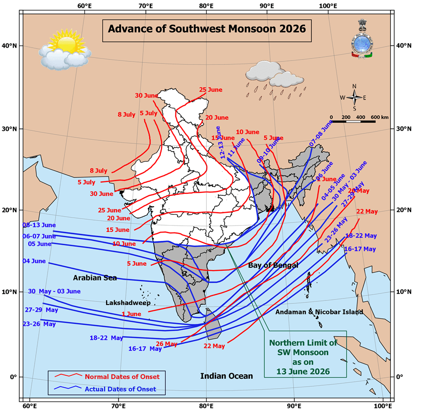 Image: India has seen below-average monsoonal rain over the country so far this season. Source: India Meteorological Department