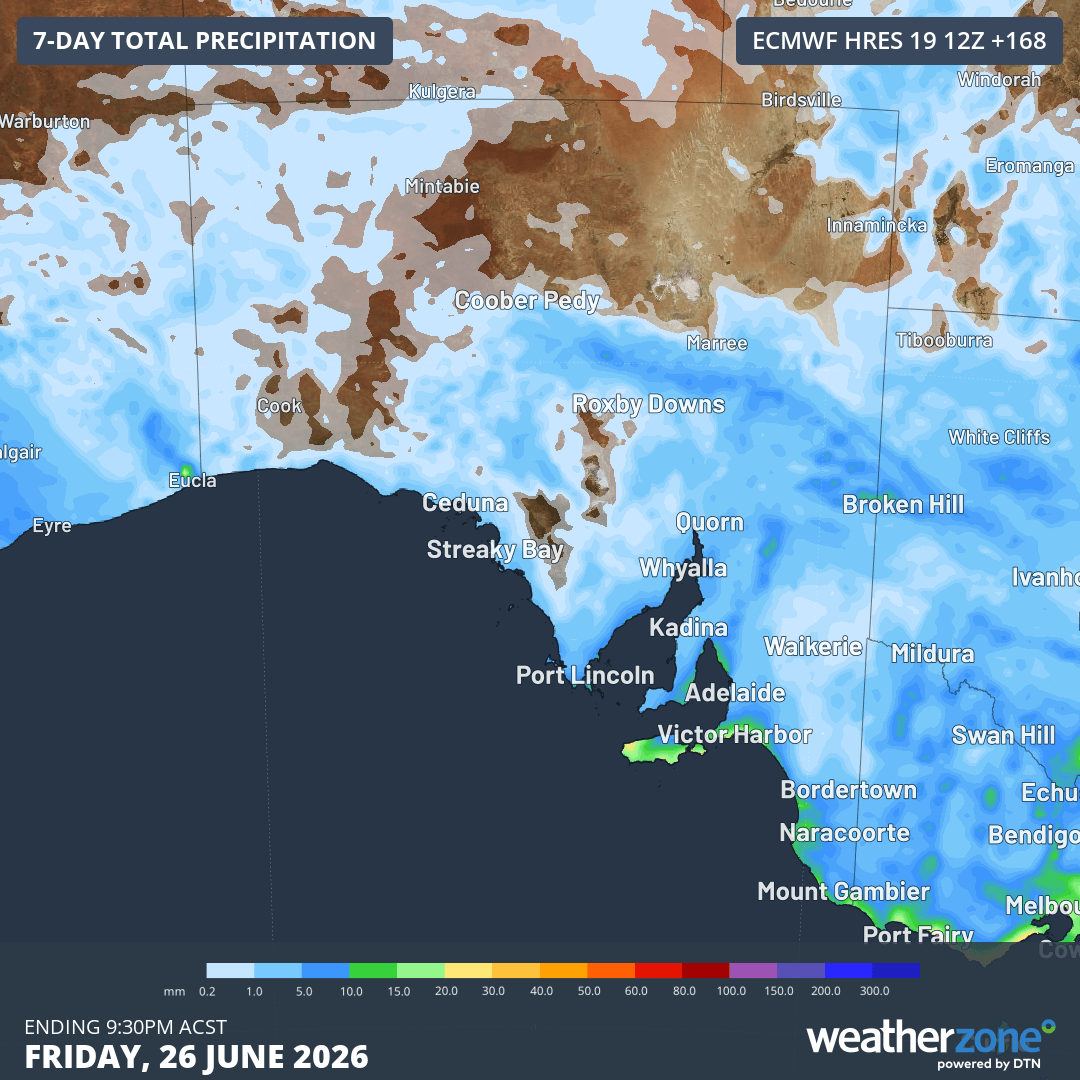 Image: Adelaide's wettest start to winter in 35 years . Source: Bureau of Meteorology and Weatherzone