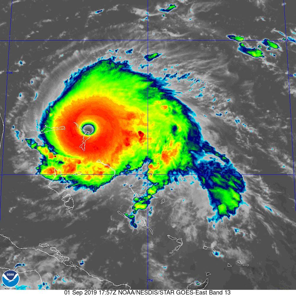 Powerful Hurricane Dorian devastating Bahamas