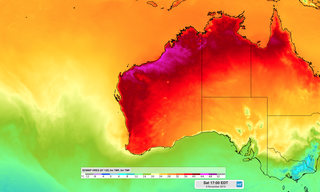 Record-challenging heat in Perth as fire danger spikes in WA