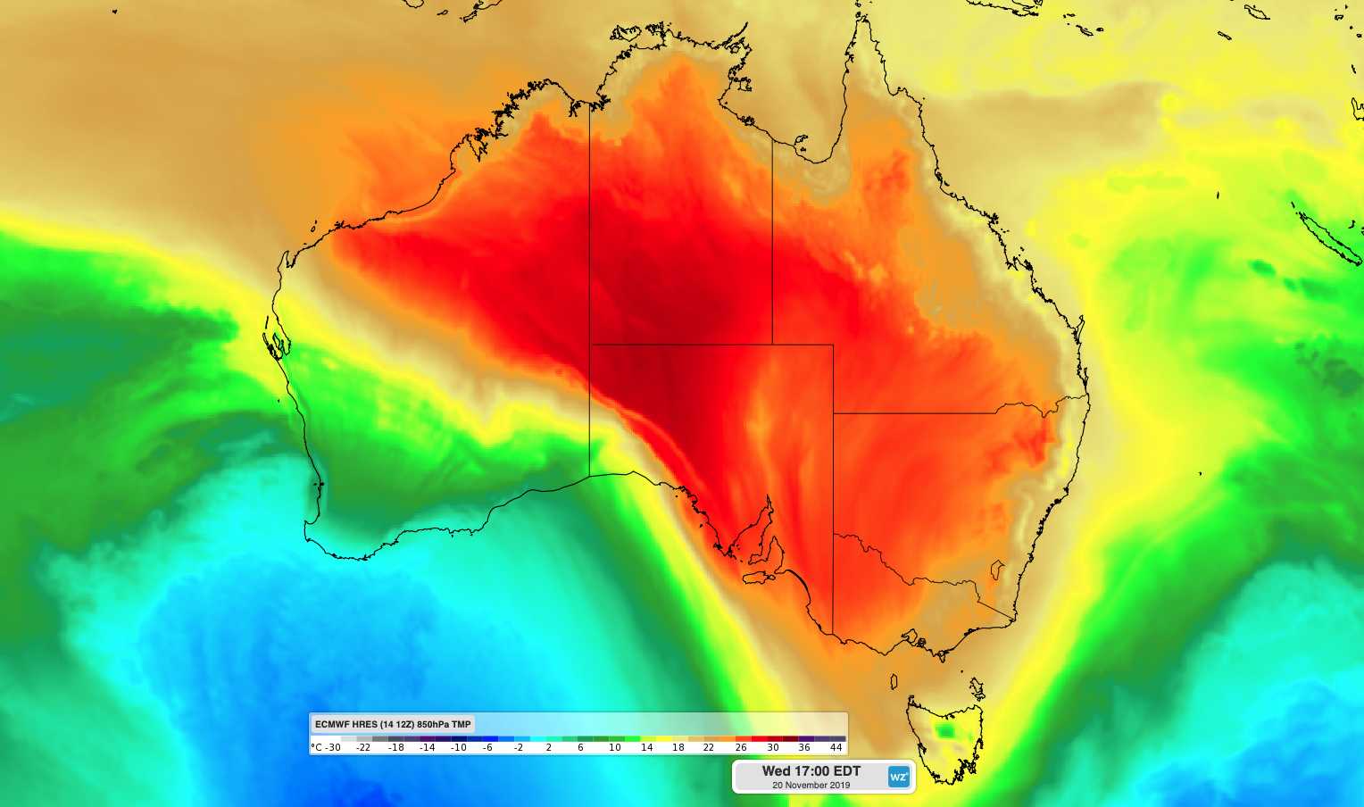 Hot air to spread across Australia, raising fire danger