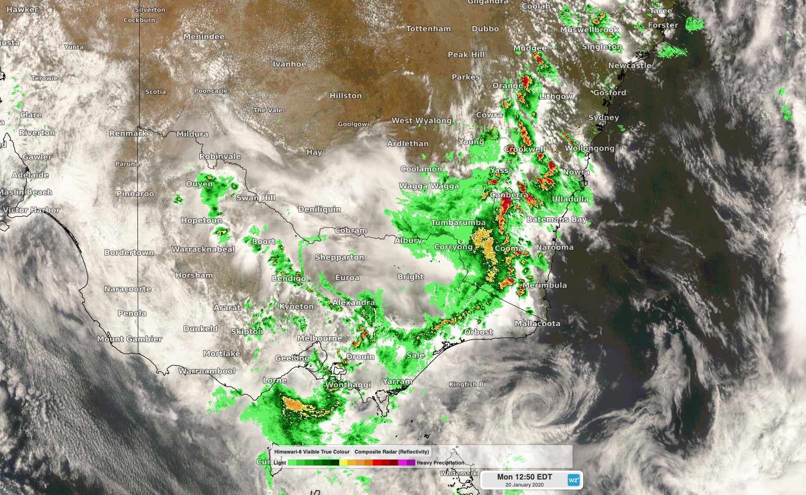 Severe weather hitting NSW, ACT and Victoria