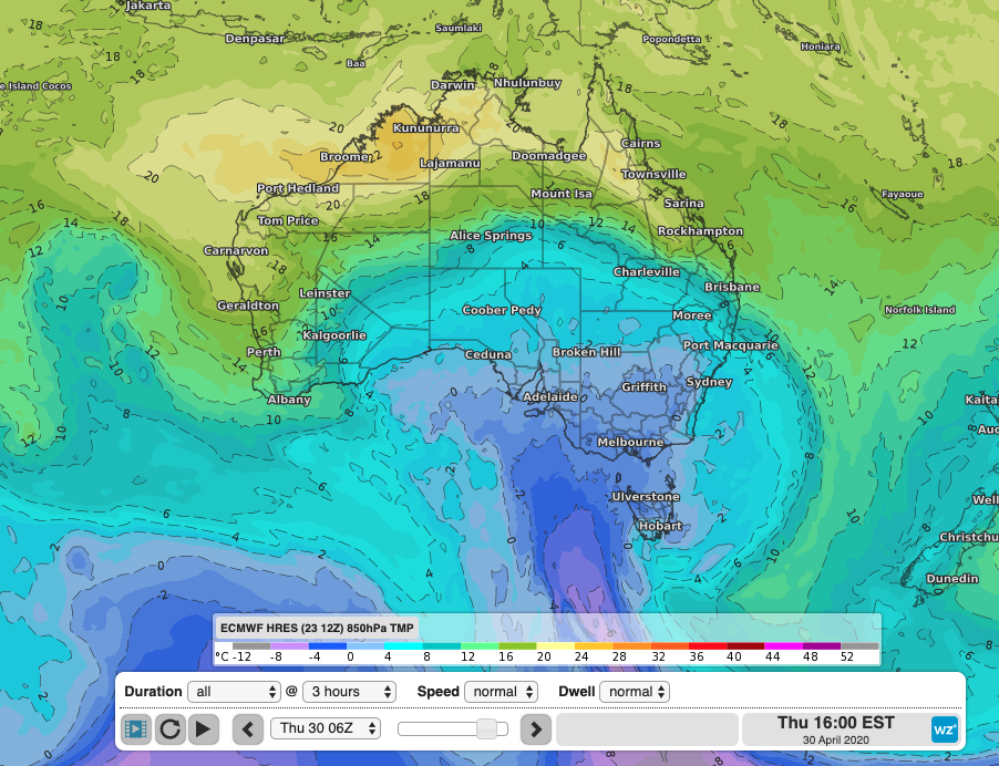 A taste of winter on its way