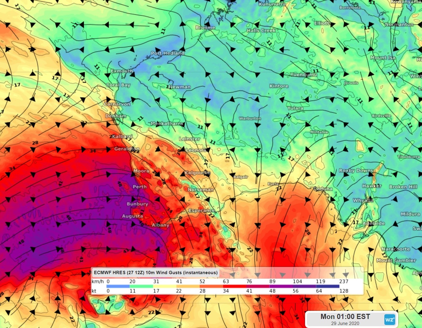 Wet, wild, and windy in the southwest