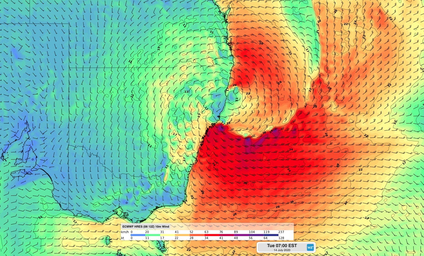 Severe weather to affect eastern NSW early next week