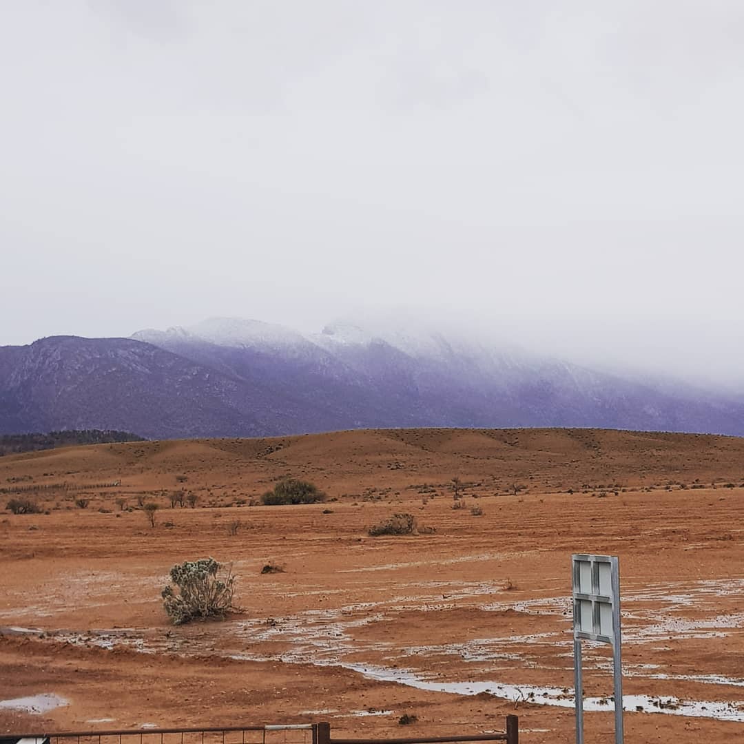 Rare snow in South Australia