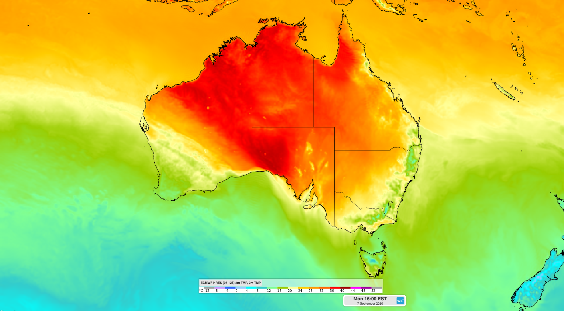 Early-season warmth in southern Australia