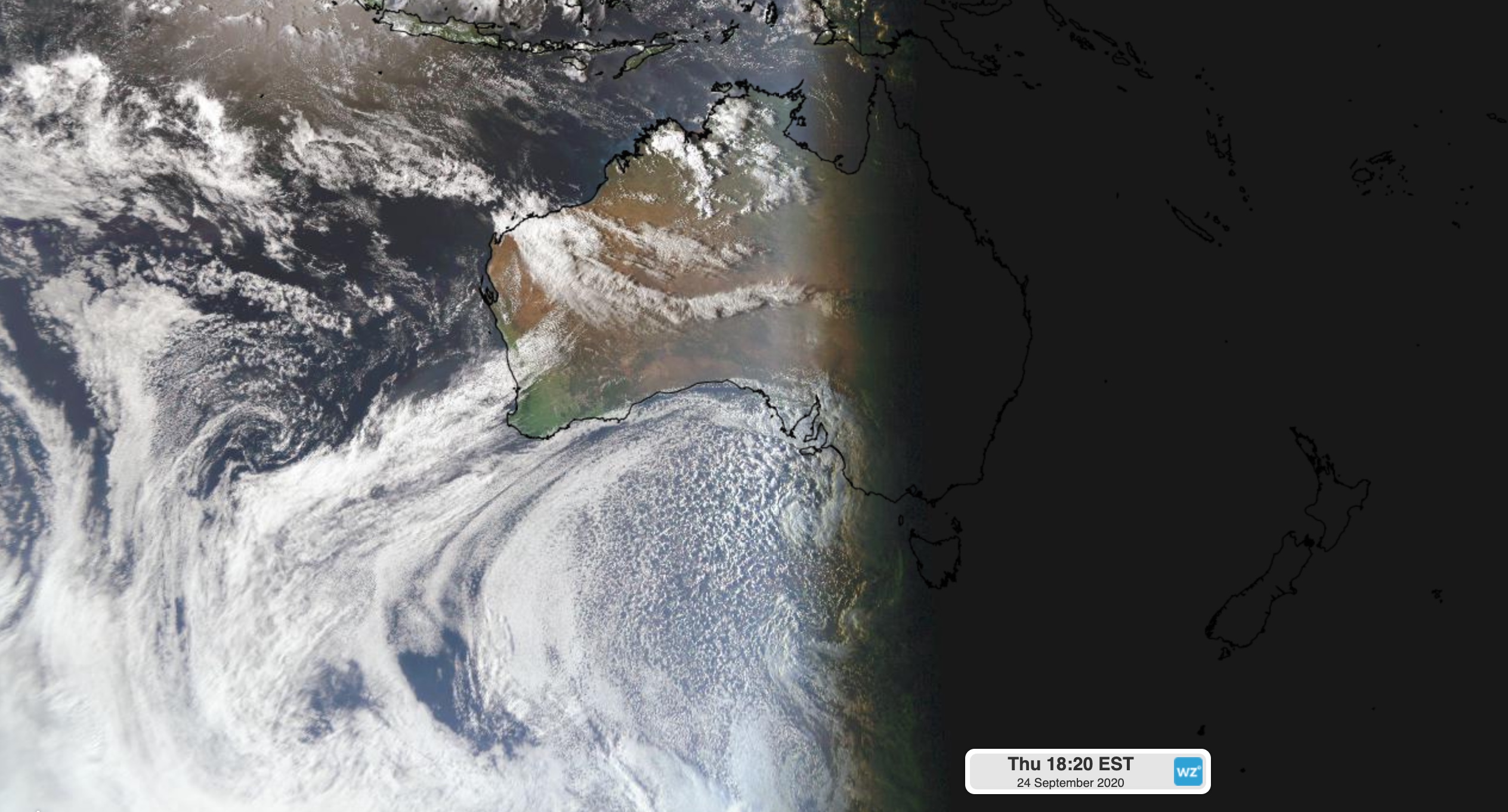 Polar air reaches Australia