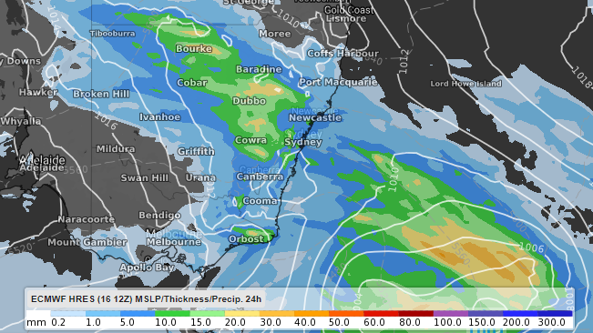 A weekend of showers and thunderstorms for NSW and ACT