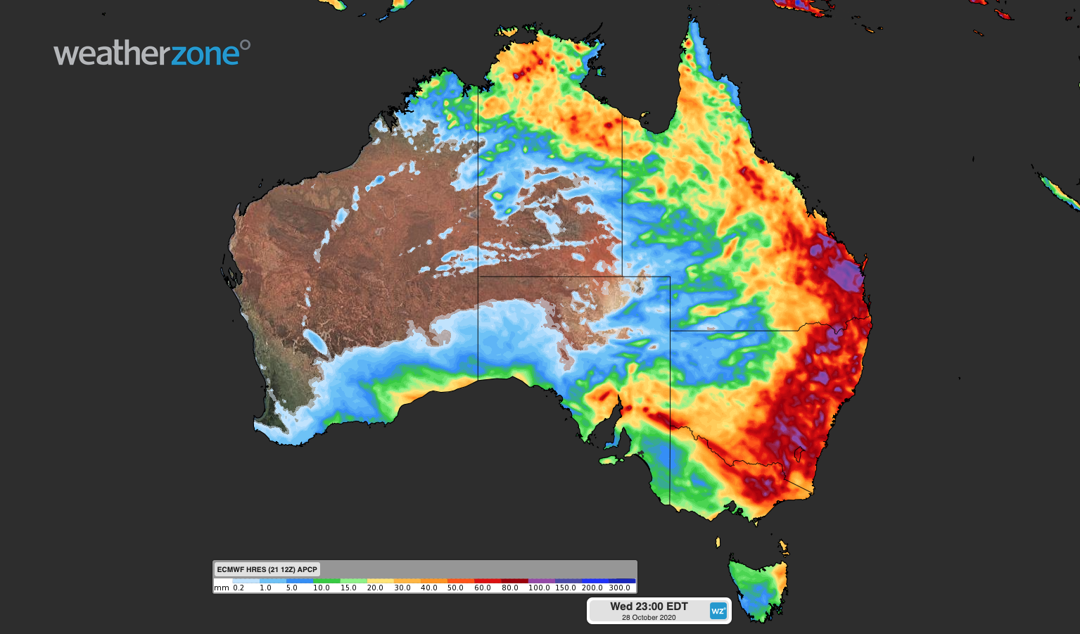 Days of rain and storms in Sydney, Melbourne, Brisbane and Canberra