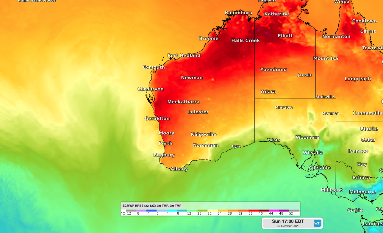 Warm weekend in Perth