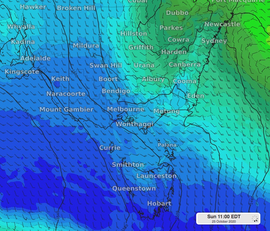 Wintry weather returns to southeastern Australia