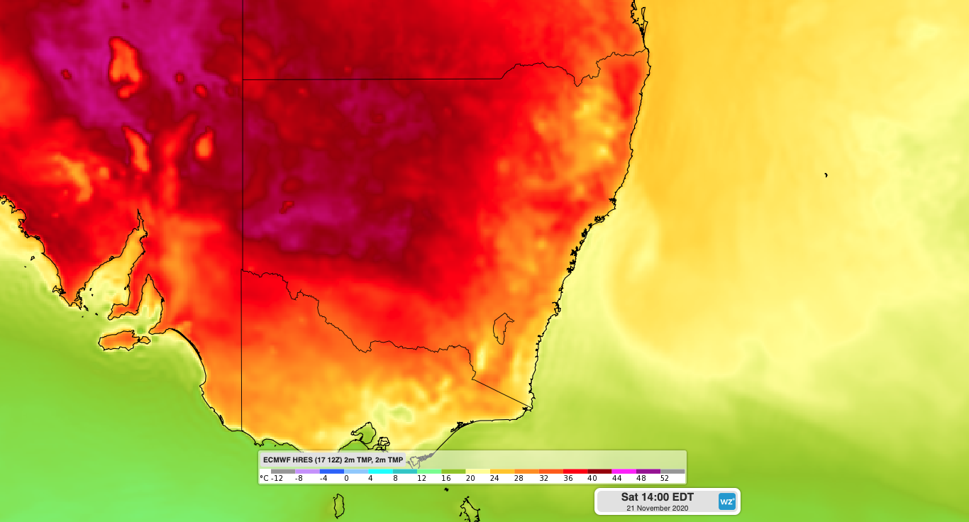 Hot end to the week in NSW
