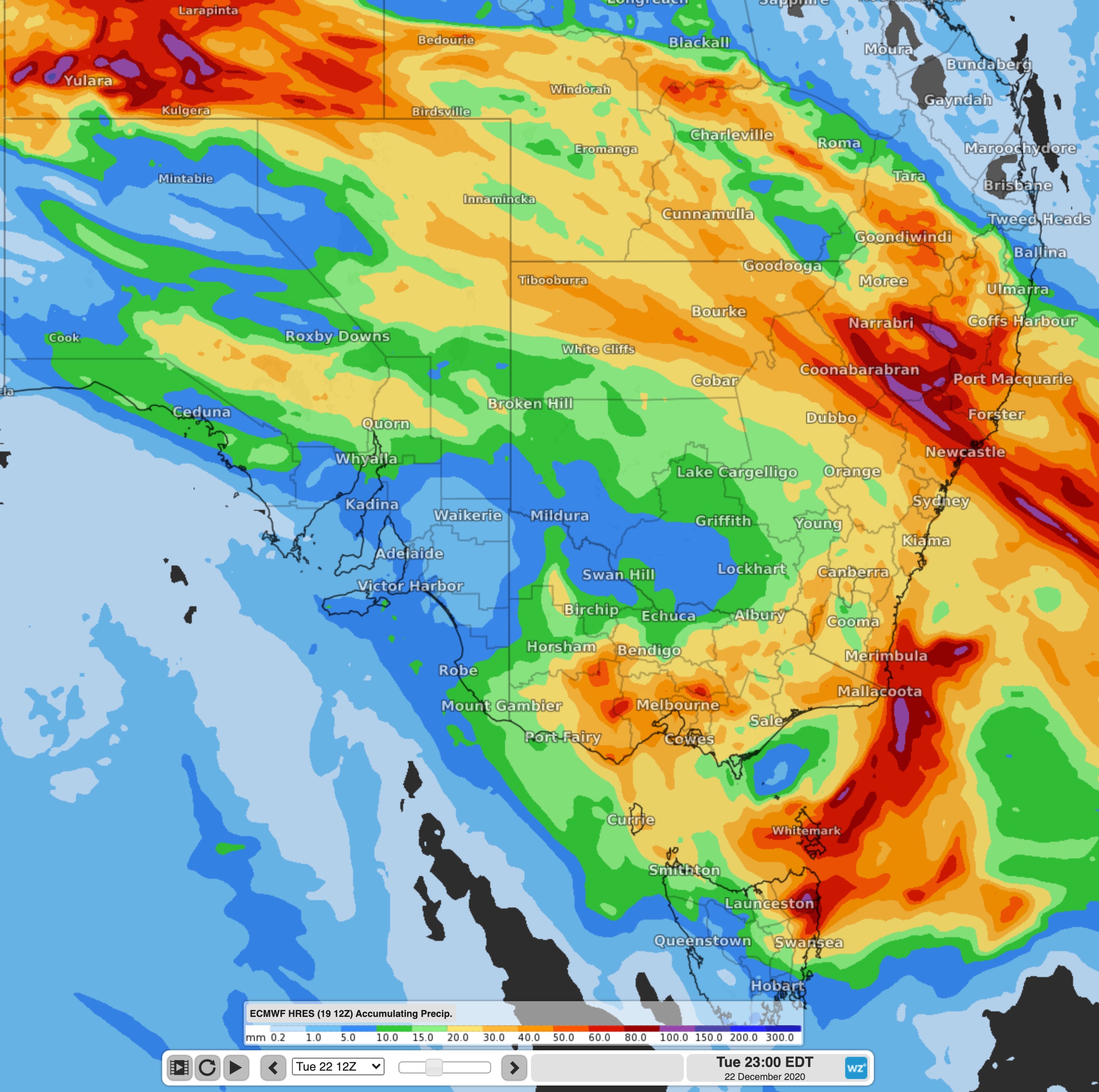 Widespread rain headed for the southeast