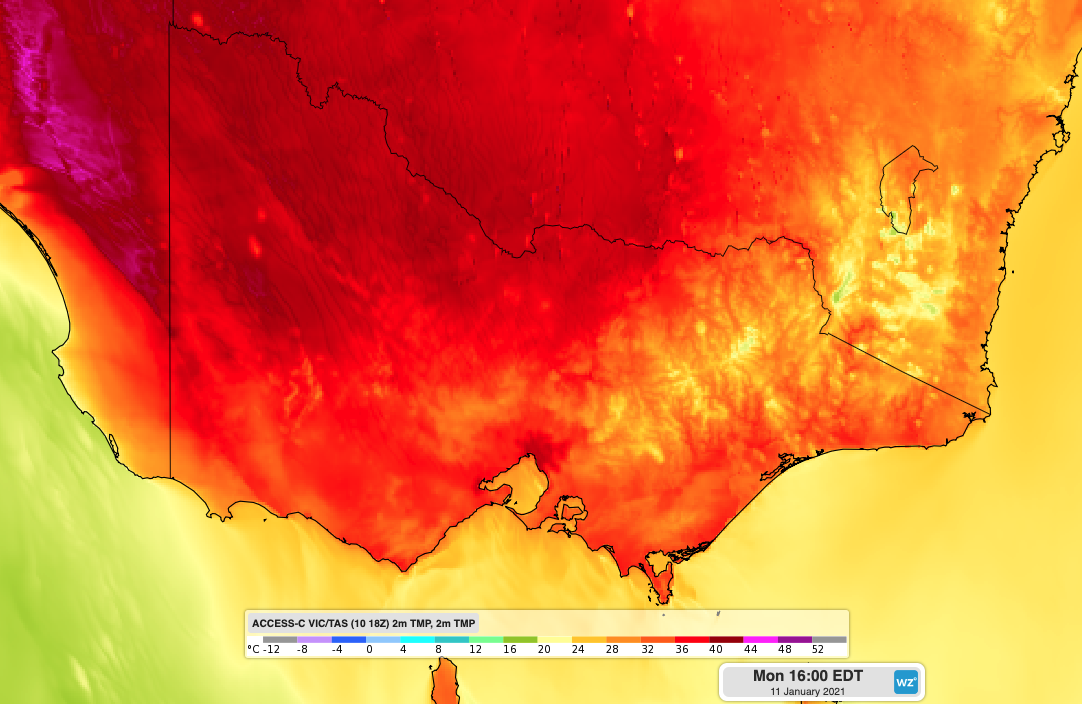 Victoria's first 40C of summer possible today