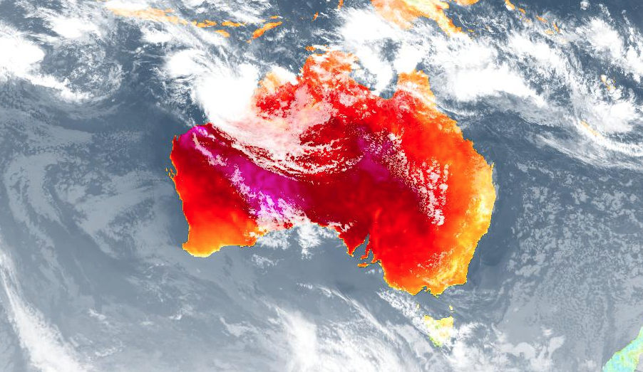 The link between tropical cyclones and heatwaves