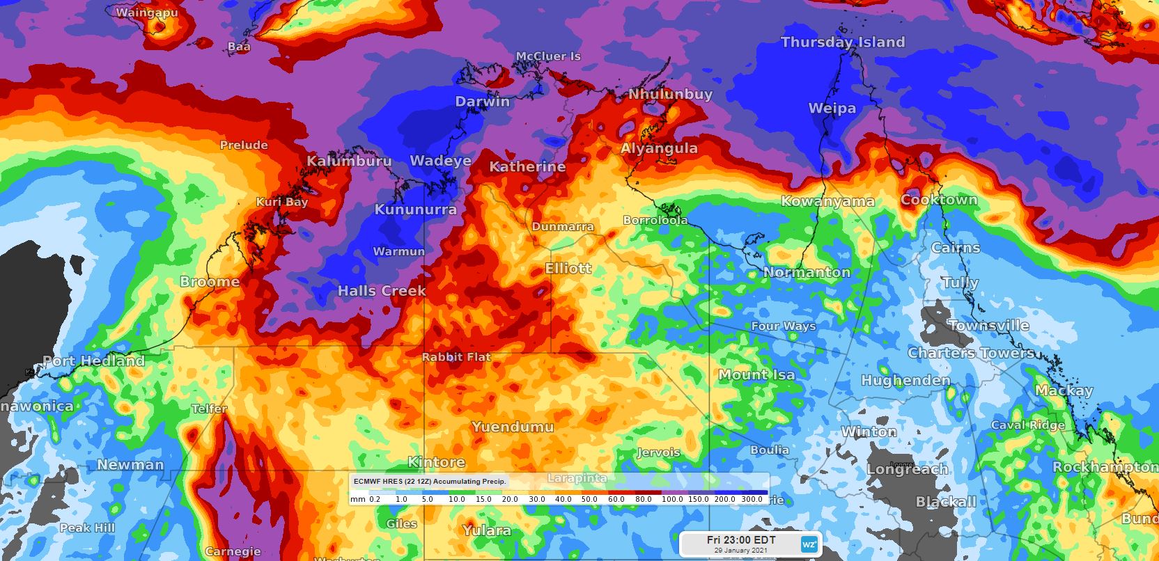 Australia's tropics remaining active over the coming week