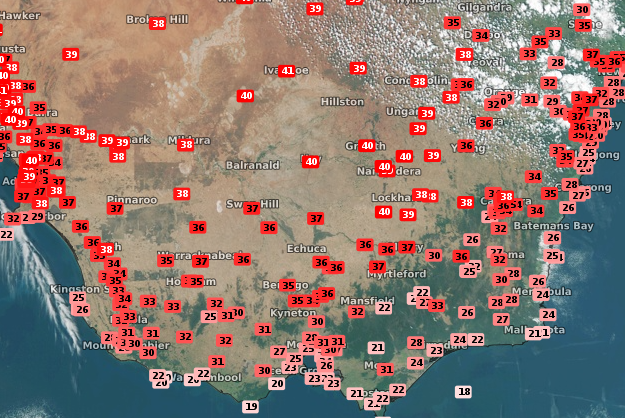 Australia's capital suffering scorching conditions