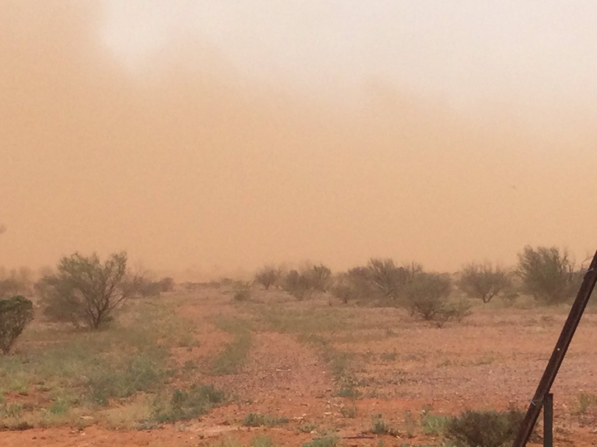 Ten years ago, La Nina drenched this property. This year, nothing but dust