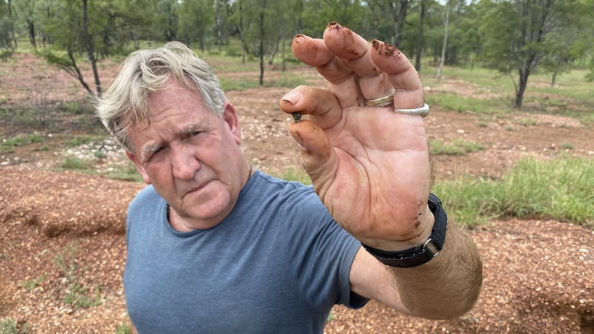 Gem hunters flock to tiny Queensland town after severe flood brings sapphires to the surface