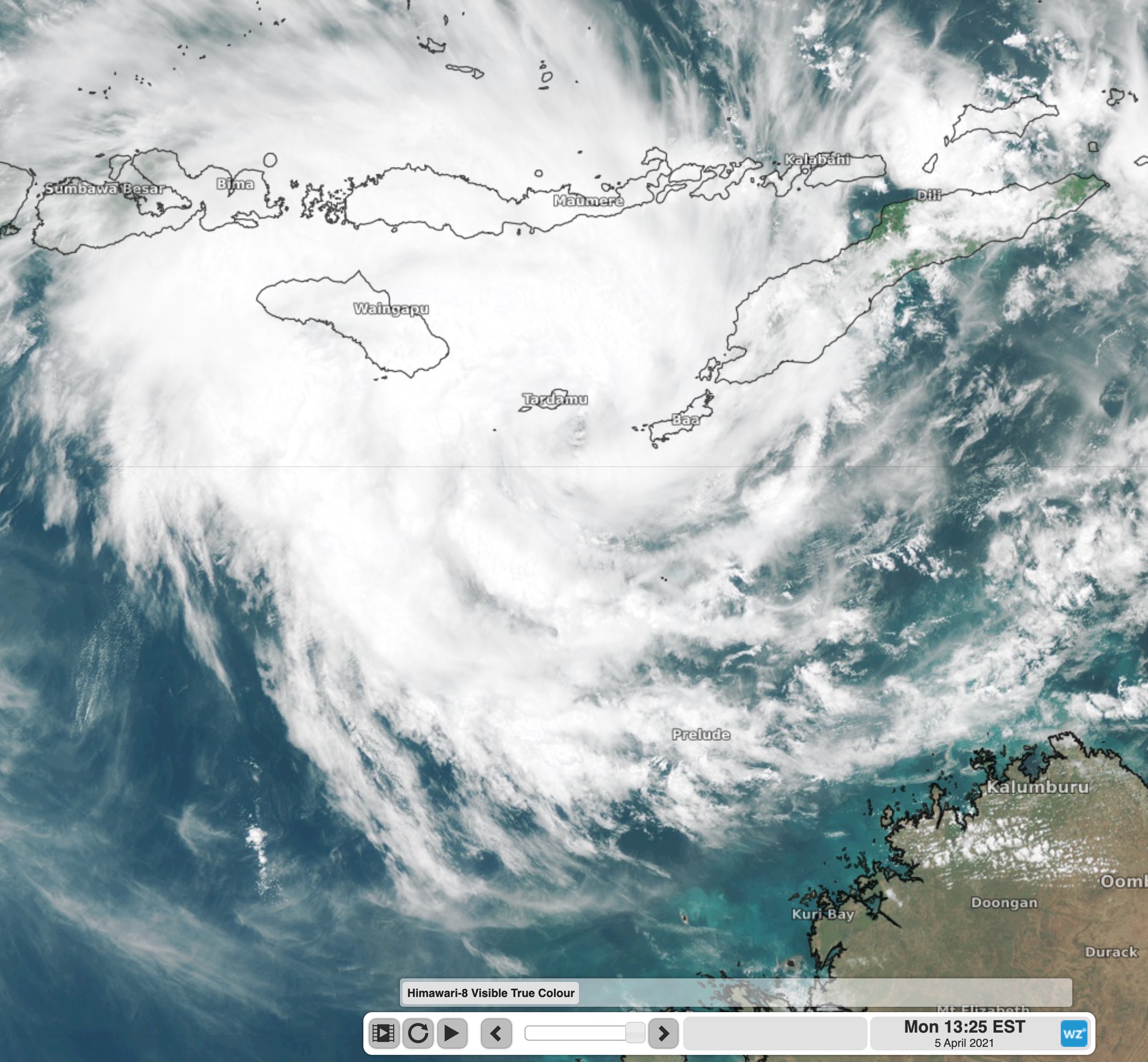 Tropical Cyclone forms to the north of WA 