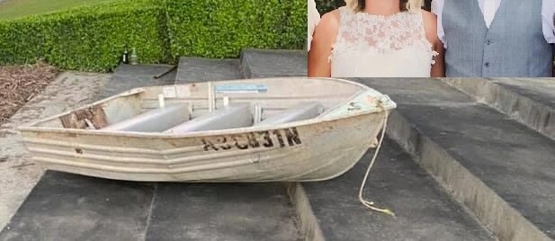 Floods reveal 'unbelievable' discovery, family boat washes 70km downstream to uncle's backyard