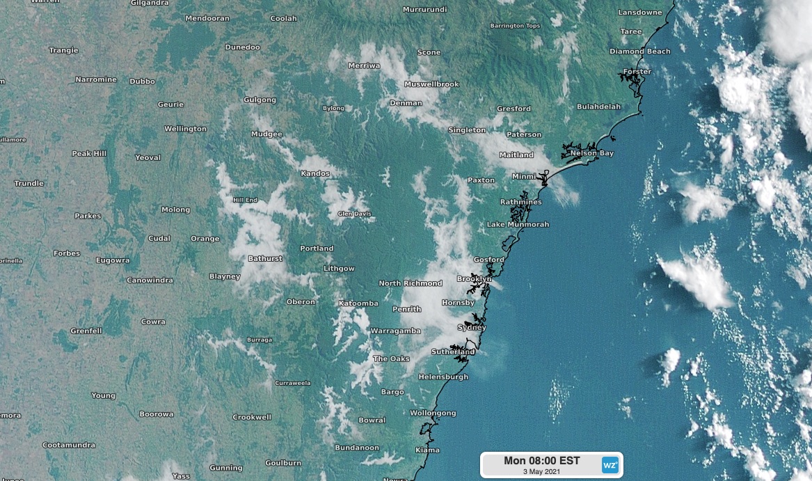 Satellites capture smoke and fog across NSW 