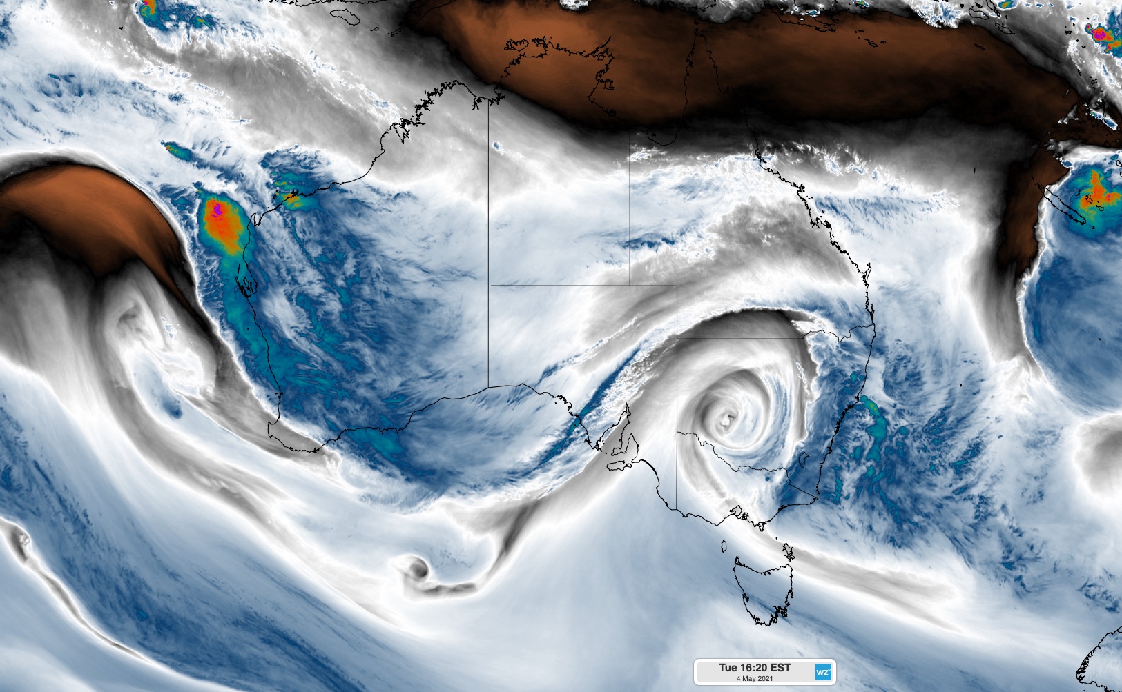 Mesmerising sat pic signals dangerous weather 